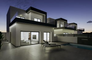 400-2015, Three Bedroom Semi-Detached Villas In Benijofar.